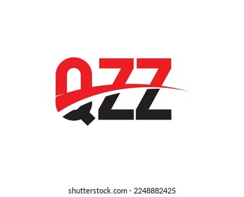 QZZ Letter Initial Logo Design Vector Illustration