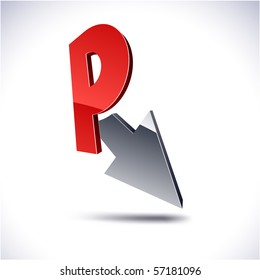 R 3d vector icon such logos.