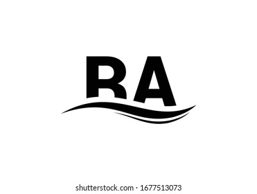 R A, RA Initial Letter Logo design vector template, Graphic Alphabet Symbol for Corporate Business Identity