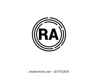 R A, RA Initial Letter Logo design vector template, Graphic Alphabet Symbol for Corporate Business Identity