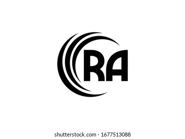R A, RA Initial Letter Logo design vector template, Graphic Alphabet Symbol for Corporate Business Identity