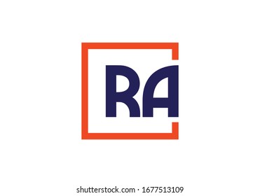 R A, RA Initial Letter Logo design vector template, Graphic Alphabet Symbol for Corporate Business Identity