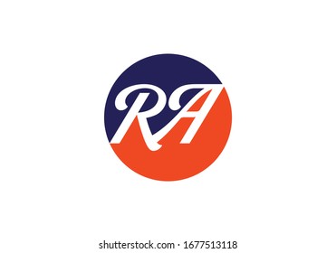 R A, RA Initial Letter Logo design vector template, Graphic Alphabet Symbol for Corporate Business Identity