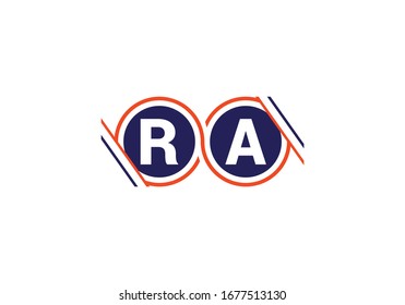R A, RA Initial Letter Logo design vector template, Graphic Alphabet Symbol for Corporate Business Identity