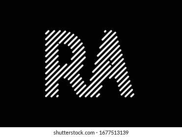 R A, RA Initial Letter Logo design vector template, Graphic Alphabet Symbol for Corporate Business Identity