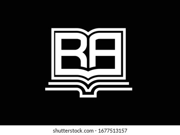 R A, RA Diseño de logotipo carta inicial plantilla vectorial, símbolo de alfabeto gráfico para identidad empresarial