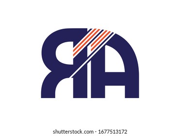 R A, RA Initial Letter Logo design vector template, Graphic Alphabet Symbol for Corporate Business Identity