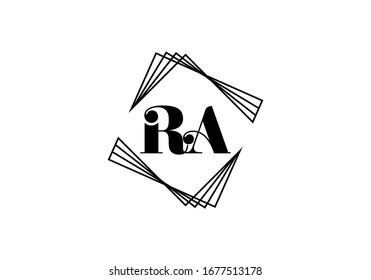 R A, RA Initial Letter Logo design vector template, Graphic Alphabet Symbol for Corporate Business Identity