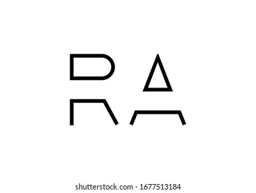 R A, RA Initial Letter Logo design vector template, Graphic Alphabet Symbol for Corporate Business Identity