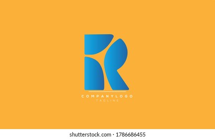 R abstract initials monogram letter text alphabet logo design