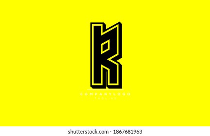 R abstract initials monogram letter text symbol alphabet logo design