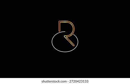 MONOGRAMA DEL LOGOTIPO DE LA LETRA ABSTRACTAS R