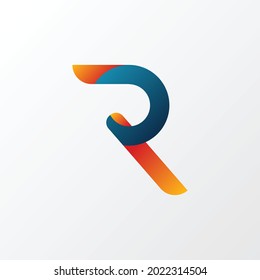 R Abstract Logo. Creative Modern Design Template Company Brand Name