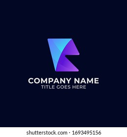 R abstract logo design | R abstract logo mark | R logo design template