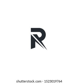R Abstract Logo Design Vector Template, eps 10