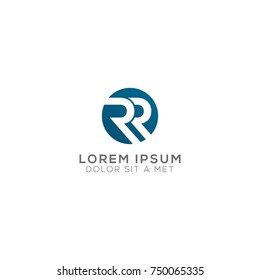R Abstract Logo Design Vector Template