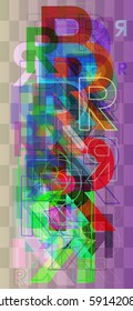 R Alphabet design idea