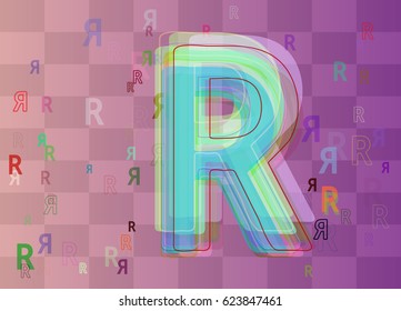 R Alphabet Design Texture: เวกเตอร์สต็อก (ปลอดค่าลิขสิทธิ์) 623847461 ...