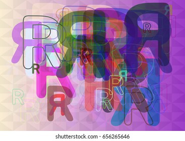 R Alphabet icon design