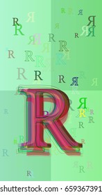 R Alphabet icon idea