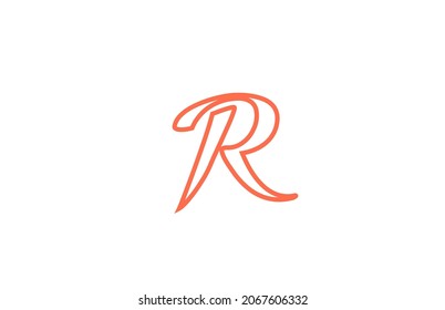 R alphabet letter logo icon. Creative design for business and company