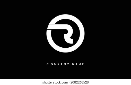 R Alphabet Letter Logo Monogram