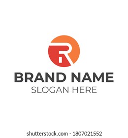 R Alphabet Modern Logo Design Concept
