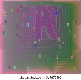 R Alphabet pattern elements