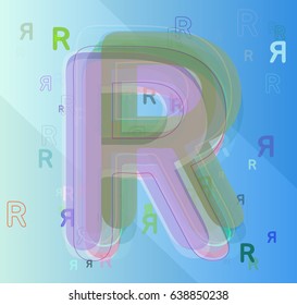 R Alphabet template elements