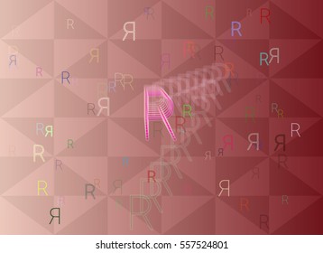 R Alphabet texture idea