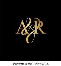 A & R / AR logo initial vector mark