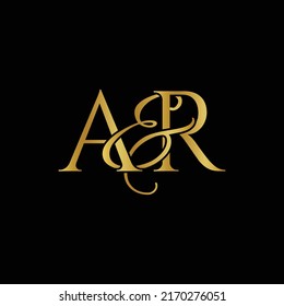A and R , AR logo initial vector mark , AR luxury logo