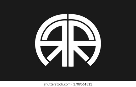 A , R , AR , RA letter logo design and monogram logo