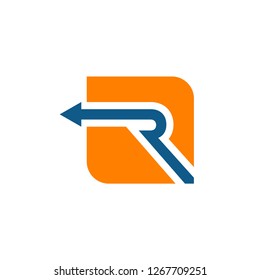 R Arrow Logo Design