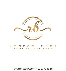R B Logotipo inicial vectorial
