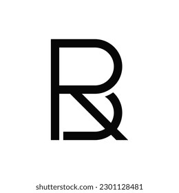 R B letter logo design.