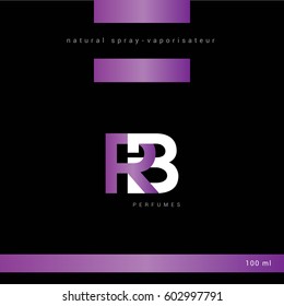 R & B Letter logo design vector element