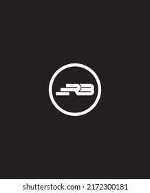 Kreative, moderne Vektorgrafik-Logo-Vorlage mit R- und B-Links-Buchstaben 