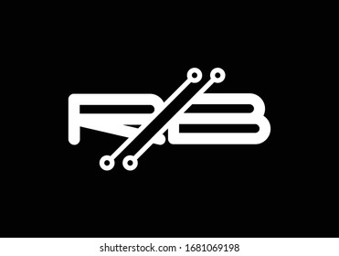R B, RB Initial Letter Logo design vector template, Graphic Alphabet Symbol for Corporate Business Identity