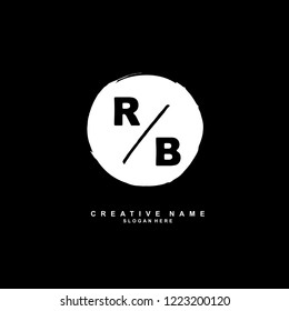 R B RB Initial logo template vector