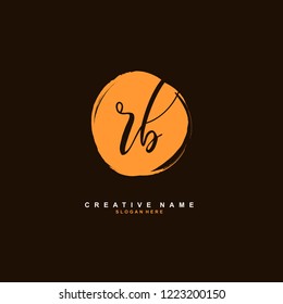 R B RB Initial logo template vector