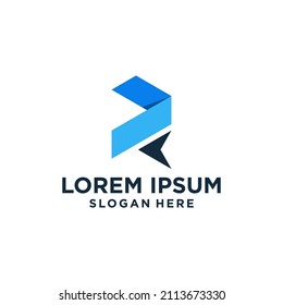 R back design logo vector 