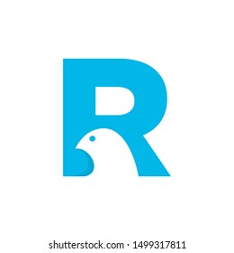 R Bird Logo Design Template Inspiration