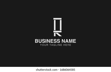 r bloquear el exclusivo estilo mínimo de color dorado y negro, el diseño del logotipo basado en el primer color ilustrador vectorial