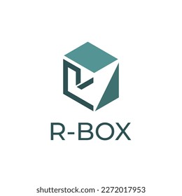 R Box Letter Logo, simple and modern. Suitable for any business, especially the business of shipping goods, cargo etc.