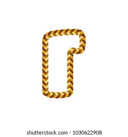 R Braid Letter Logo Icon Design