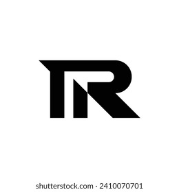 R bussines design logo vector monogram letter