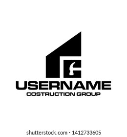 R C hamer logo concept black and white