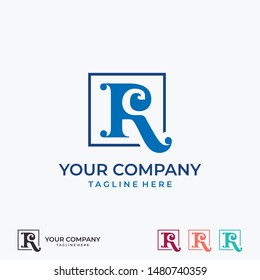 R C Letter Icon Logo Design Template Simple Inspiration for Your Business Company. Vector Eps10 Editable