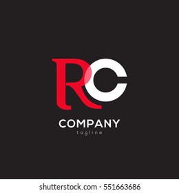 R & C  Letter logo design vector element